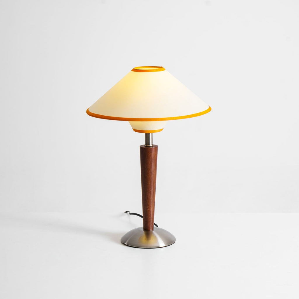 Alderwood-Leinenschirm-Tischlampe | Ormexis