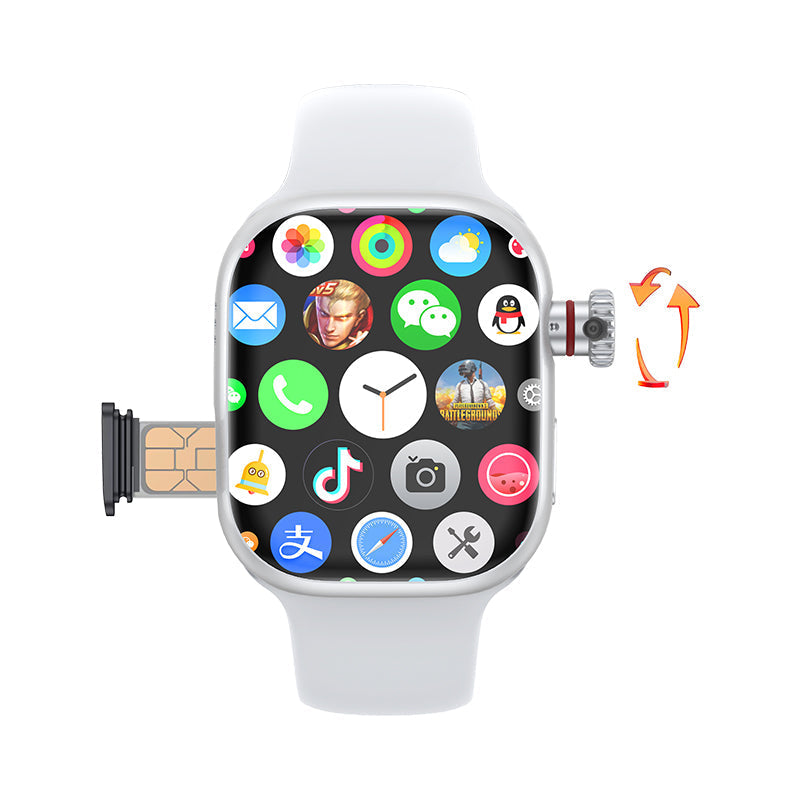 Montre connectée VWAR S9 4G avec caméra rétractable et écran AMOLED