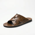 Woven Strap Slide Sandal -  Casual Summer Walks - Ormexis