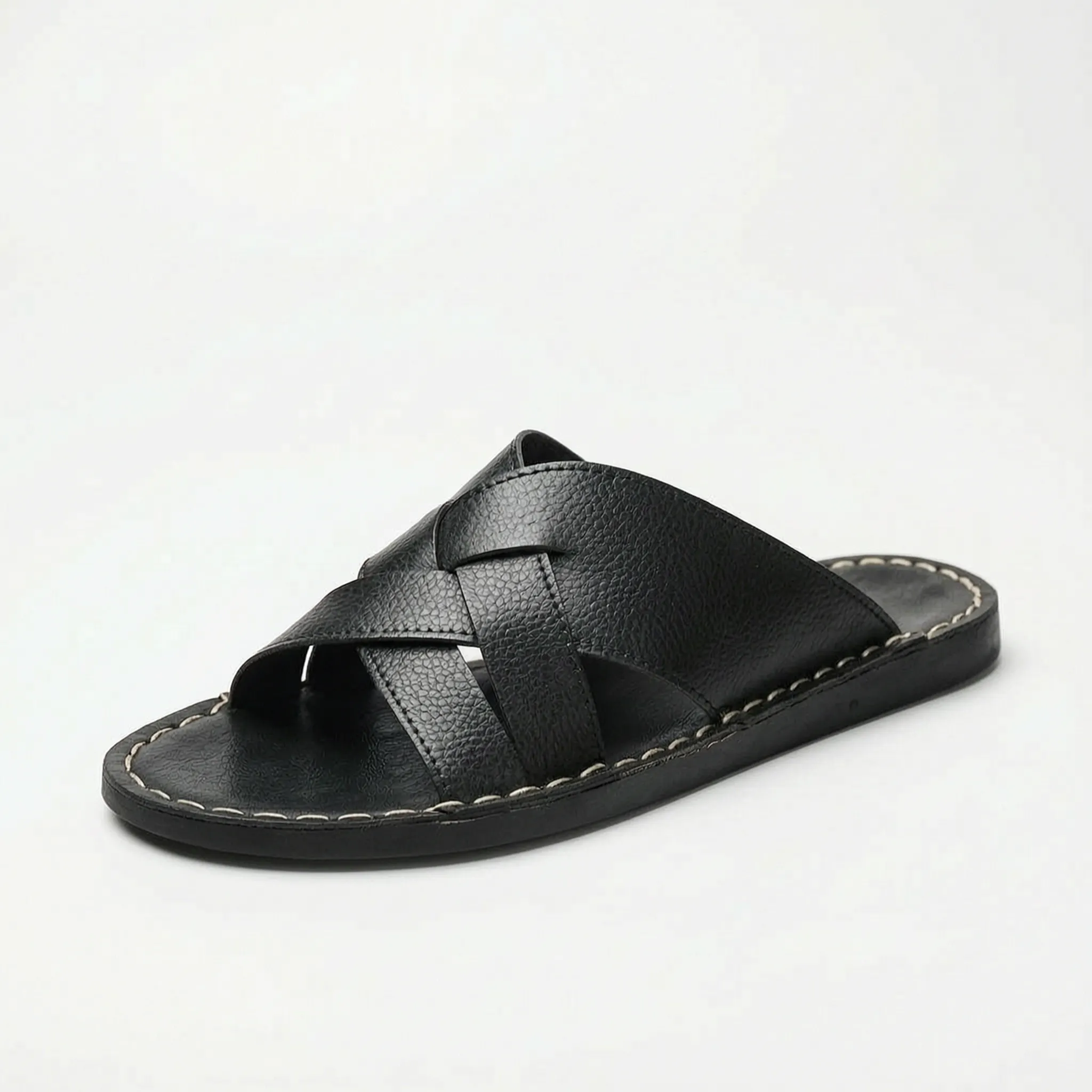 Woven Strap Slide Sandal -  Casual Summer Walks - Ormexis