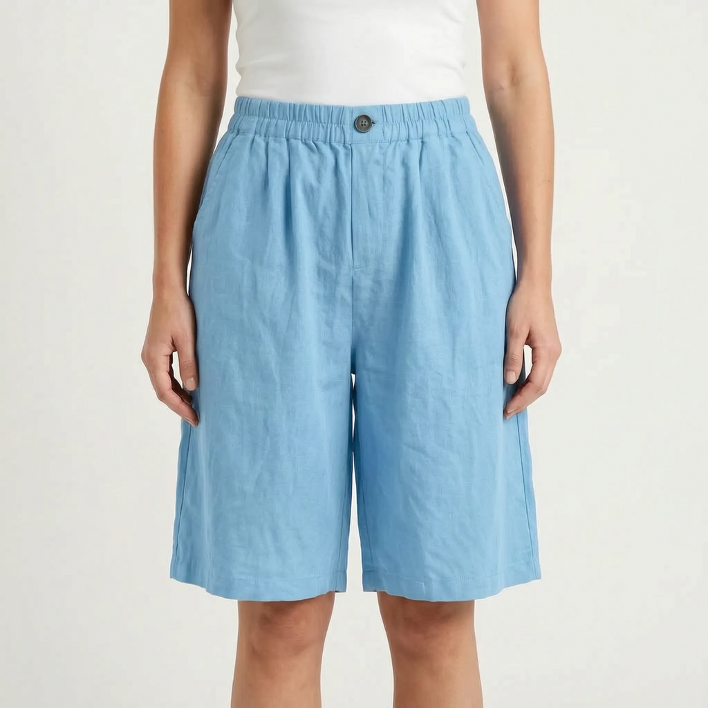 Relaxed Wide Leg Shorts -  Summer Strolls - Ormexis