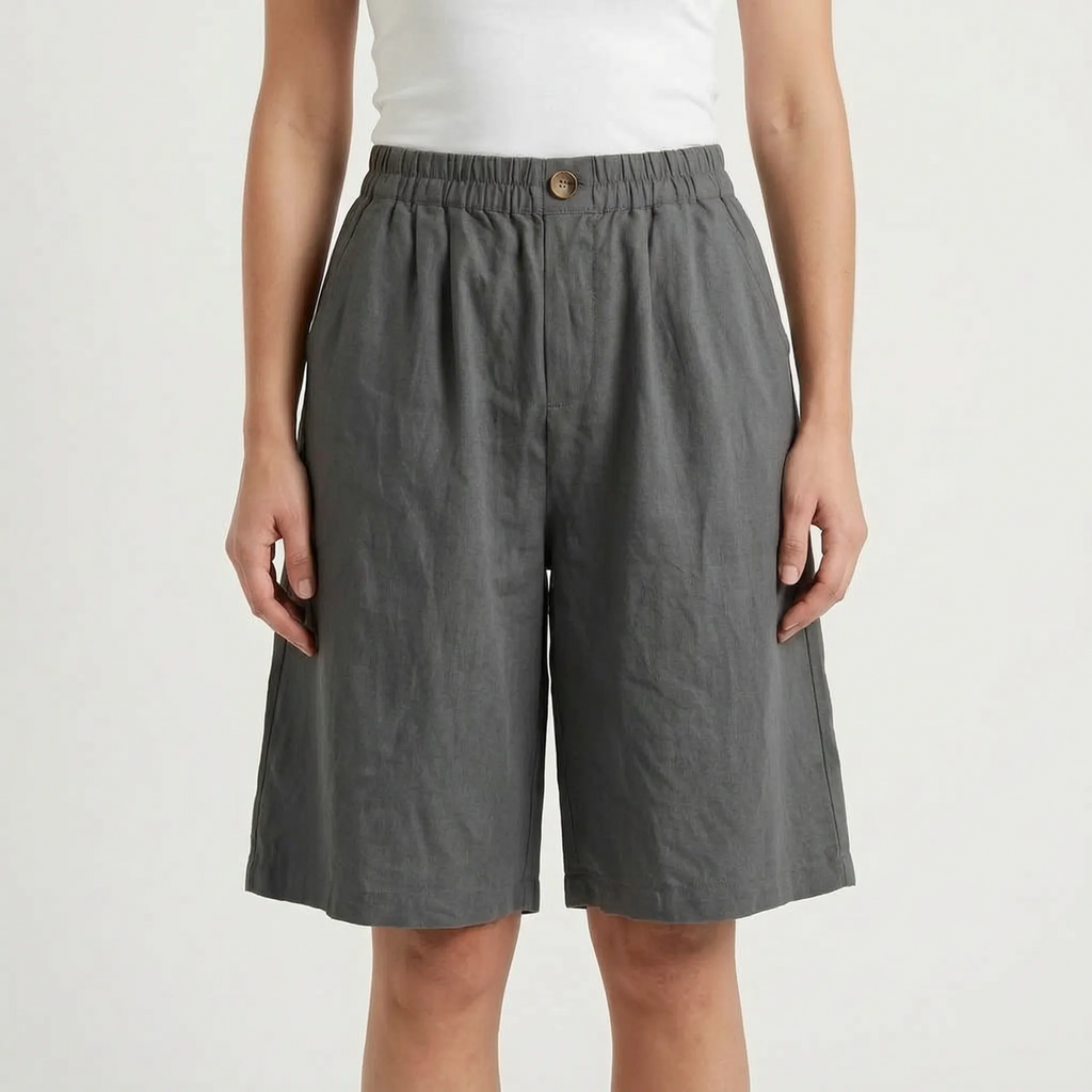 Relaxed Wide Leg Shorts -  Summer Strolls - Ormexis