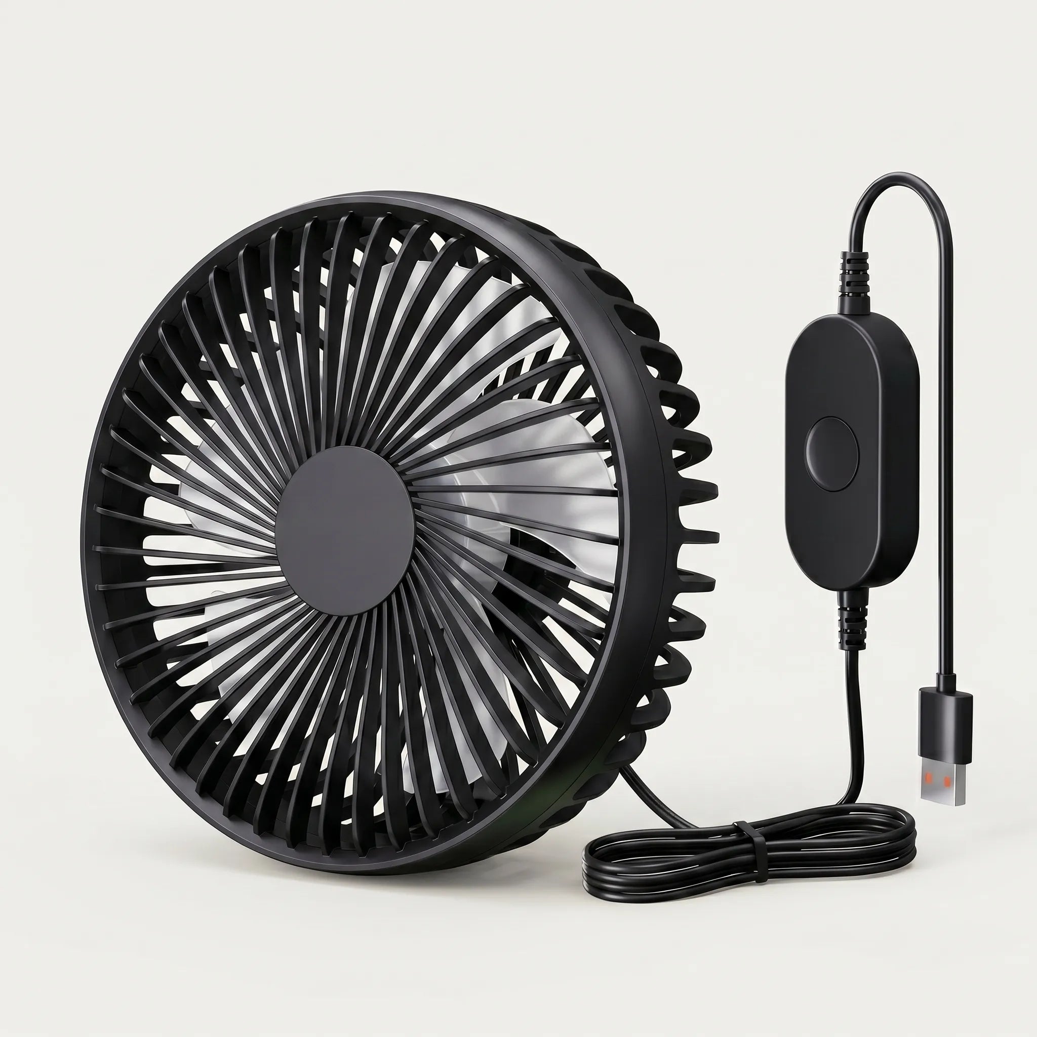 Ventoinha para Veículo Alimentada por USB - Direcionamento do Fluxo de Ar - Ormexis