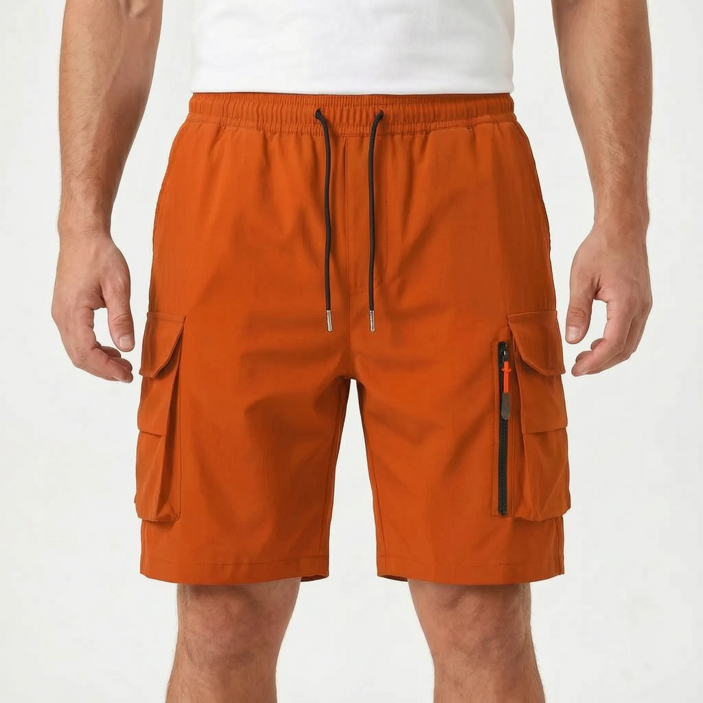 Relaxed Fit Cargo Shorts -  Summer Hiking Trips - Ormexis