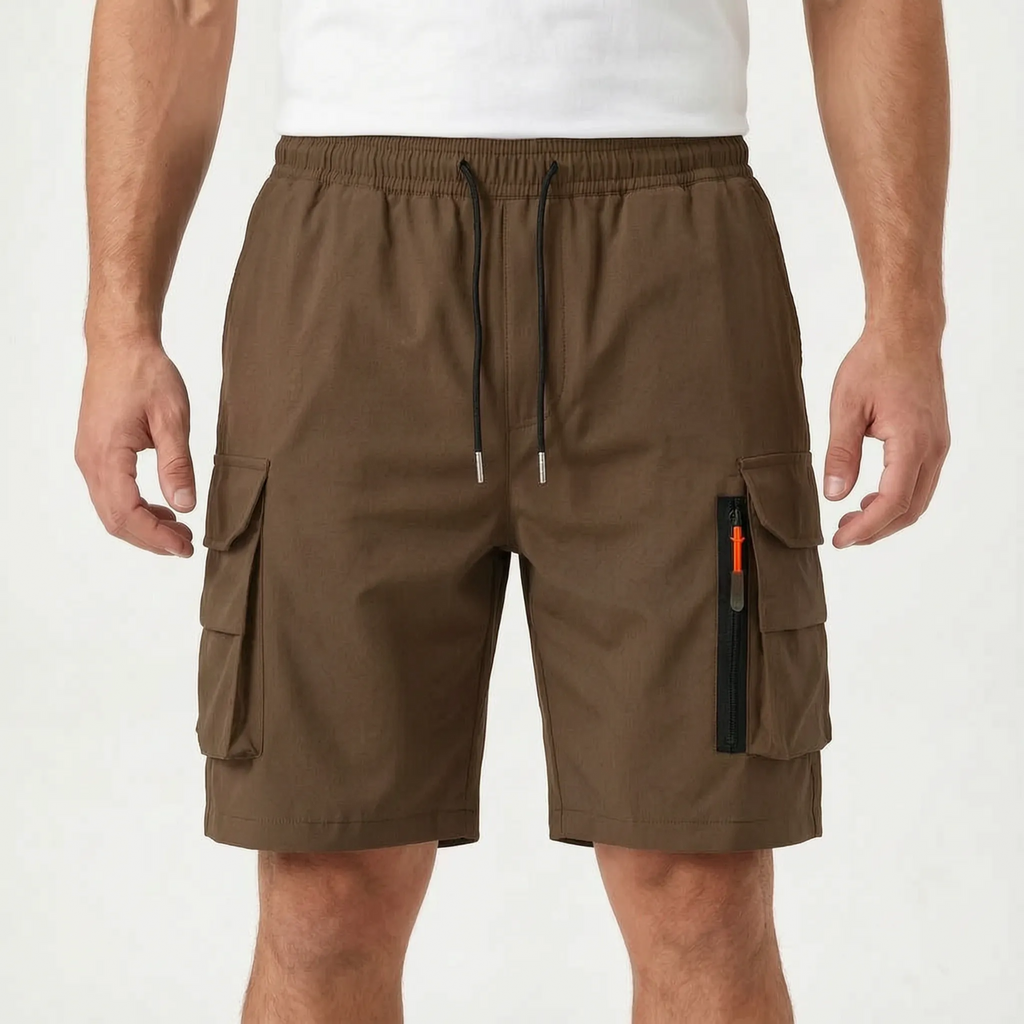 Relaxed Fit Cargo Shorts -  Summer Hiking Trips - Ormexis