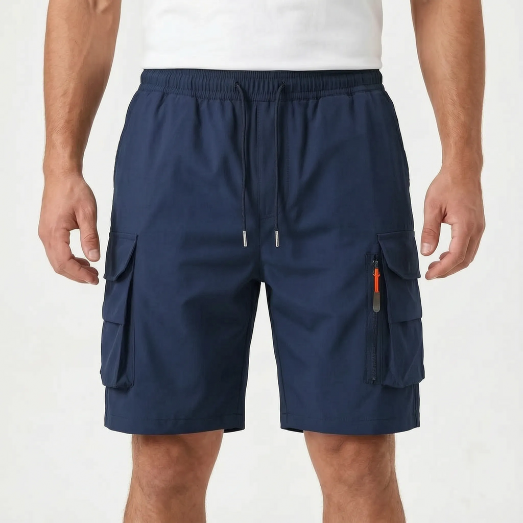 Relaxed Fit Cargo Shorts -  Summer Hiking Trips - Ormexis