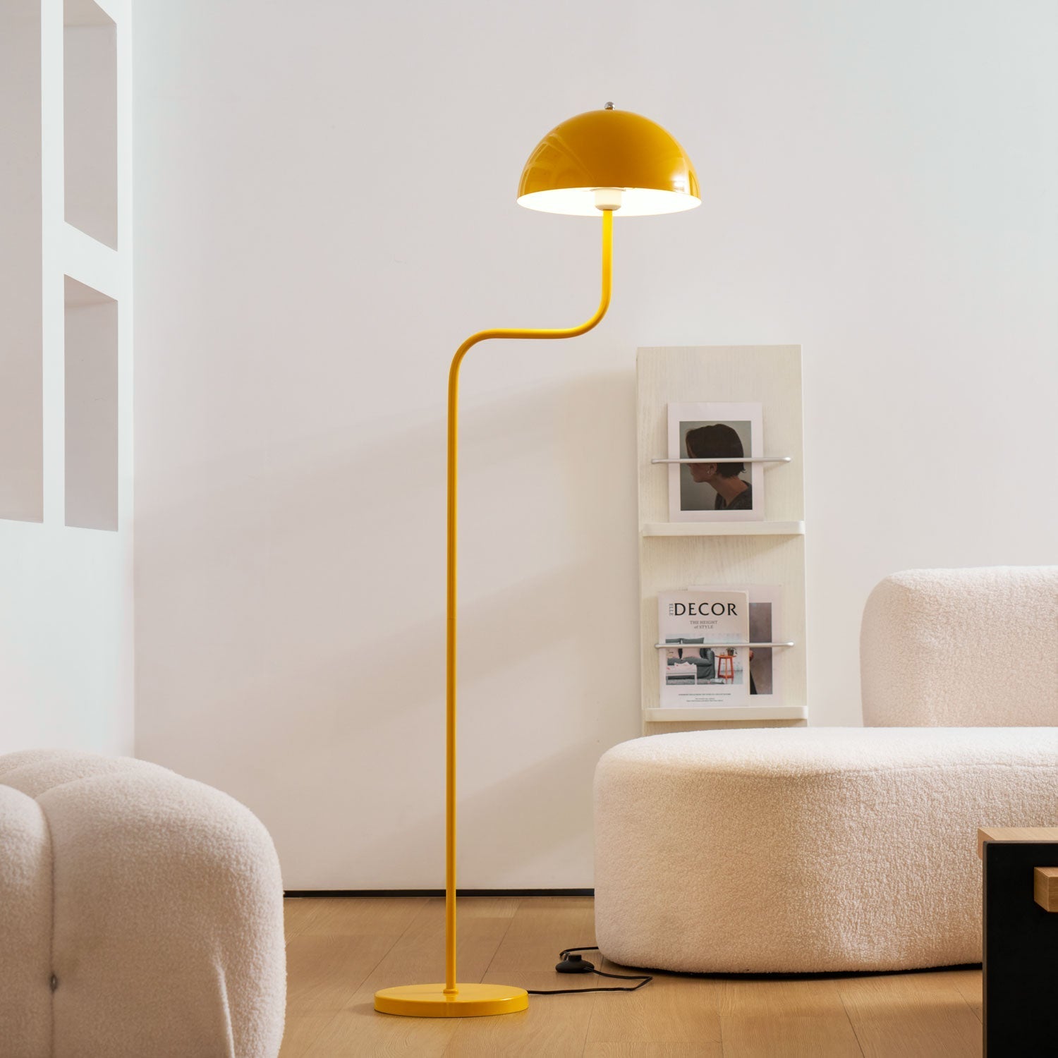 Bogen-Stehlampe mit Kuppelschirm | Ormexis
