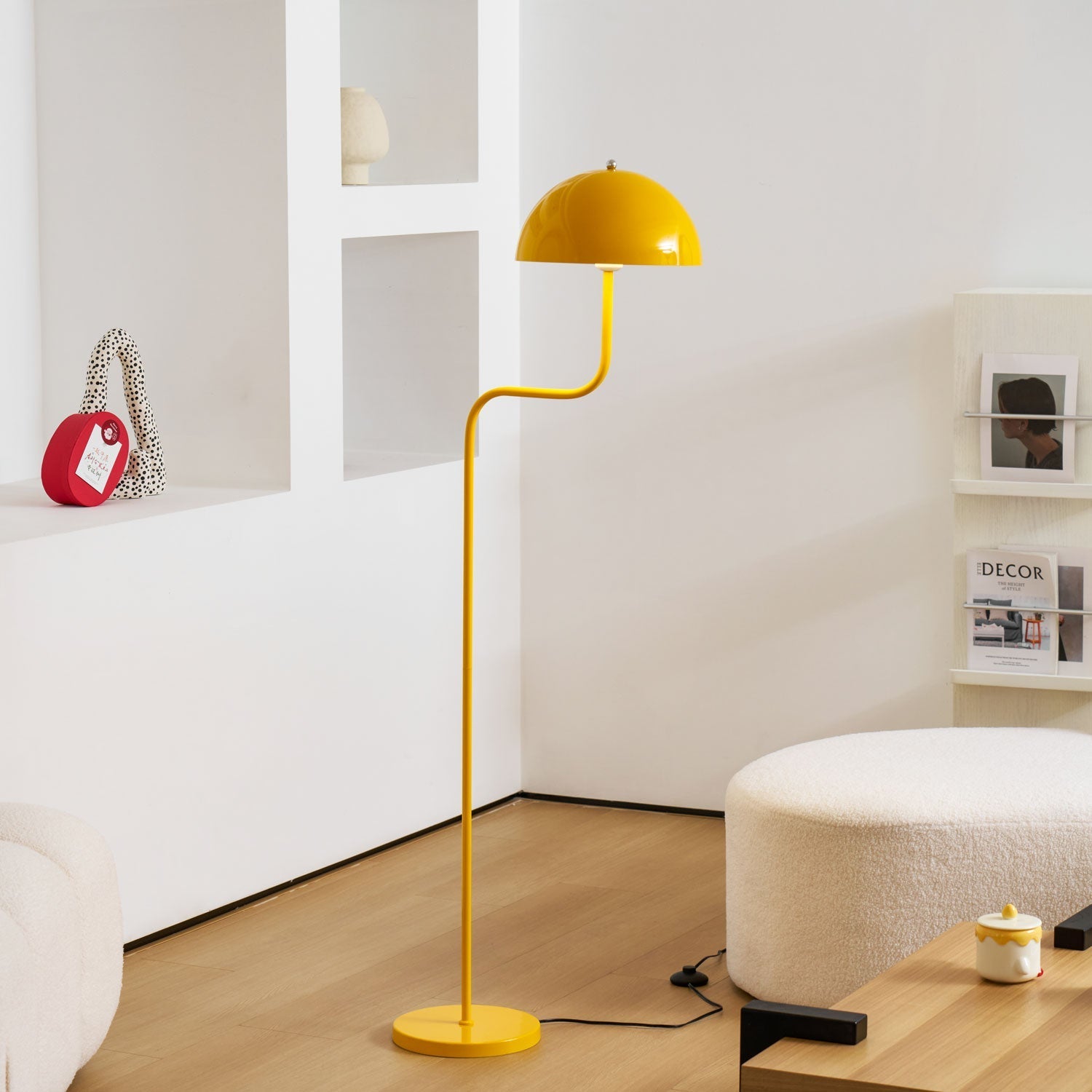 Bogen-Stehlampe mit Kuppelschirm | Ormexis