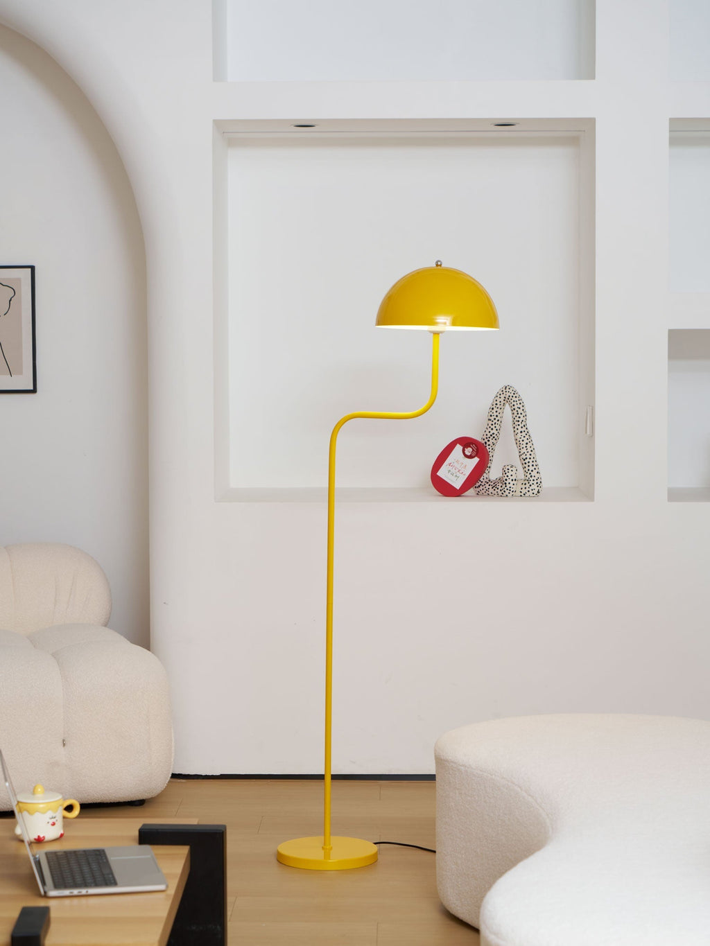 Bogen-Stehlampe mit Kuppelschirm | Ormexis