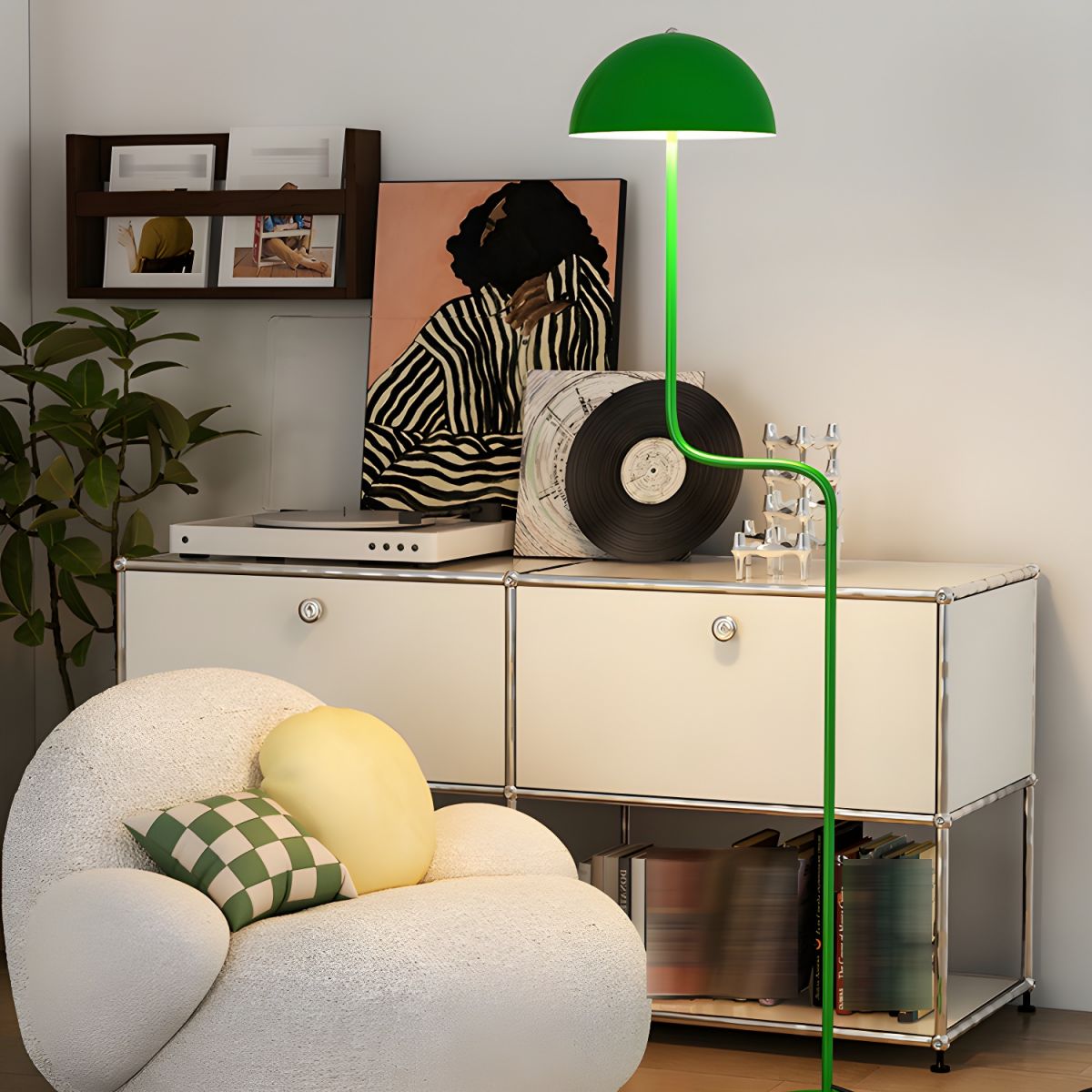 Bogen-Stehlampe mit Kuppelschirm | Ormexis