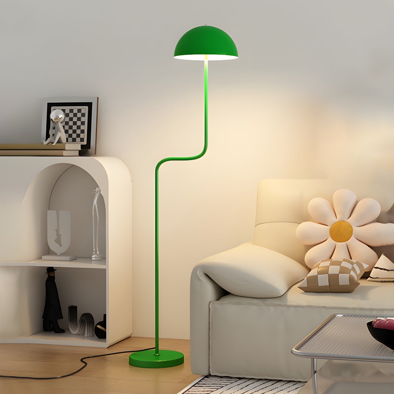 Bogen-Stehlampe mit Kuppelschirm | Ormexis