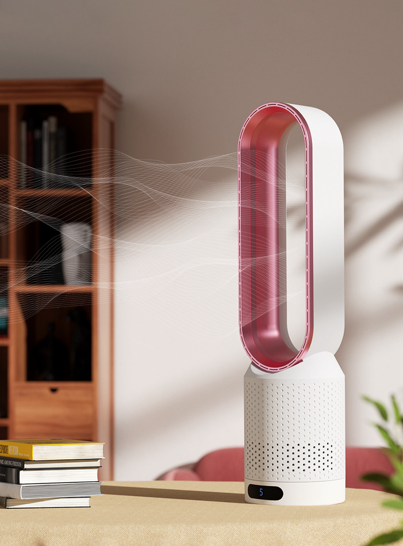 Enfriador de aire 3 en 1 versátil con oscilación ajustable y purificador de aire