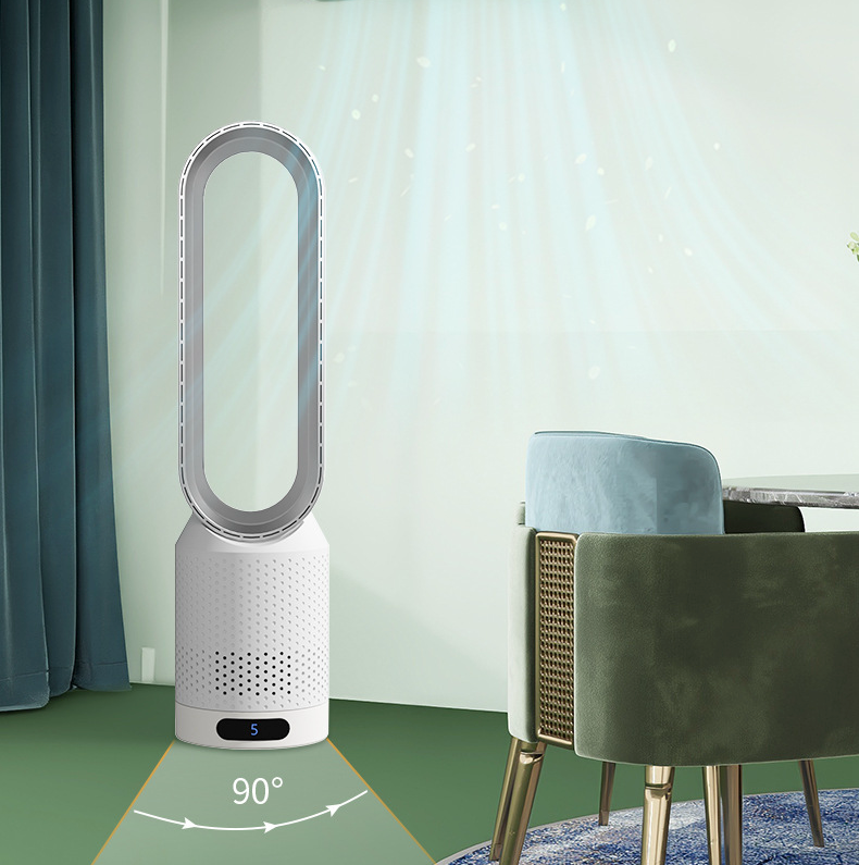Enfriador de aire 3 en 1 versátil con oscilación ajustable y purificador de aire