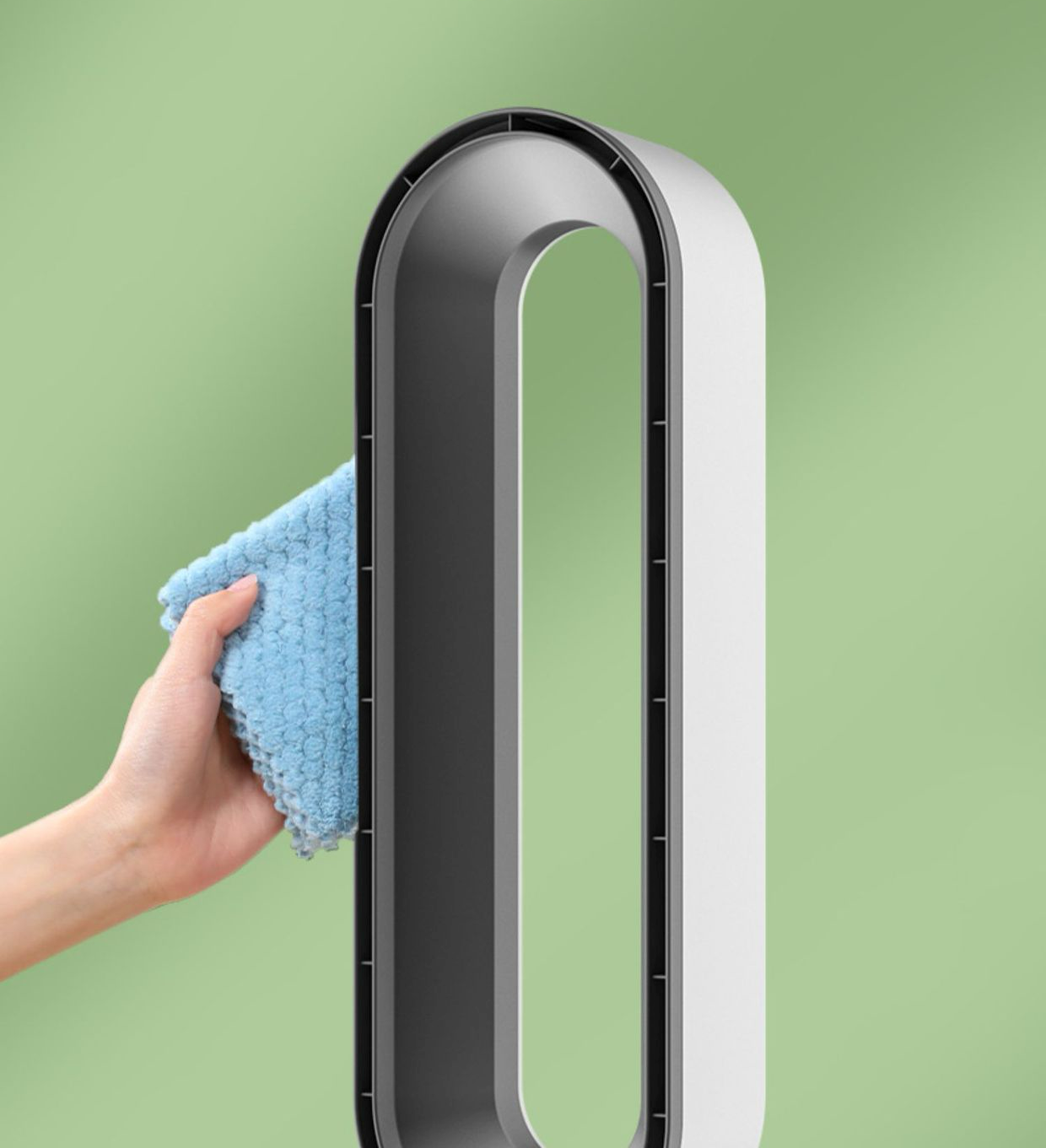 Enfriador de aire 3 en 1 versátil con oscilación ajustable y purificador de aire