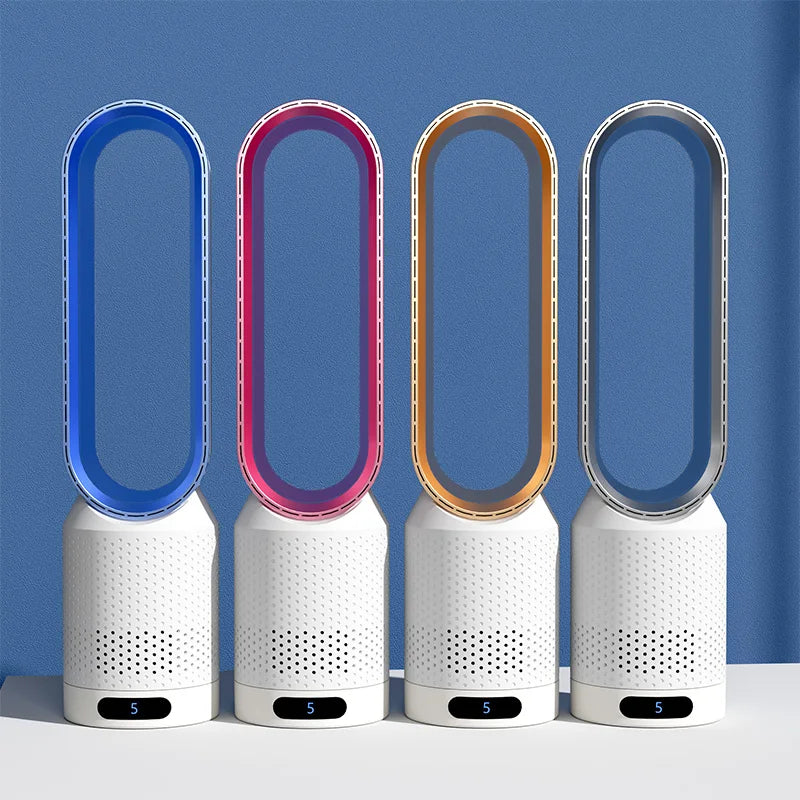 Enfriador de aire 3 en 1 versátil con oscilación ajustable y purificador de aire
