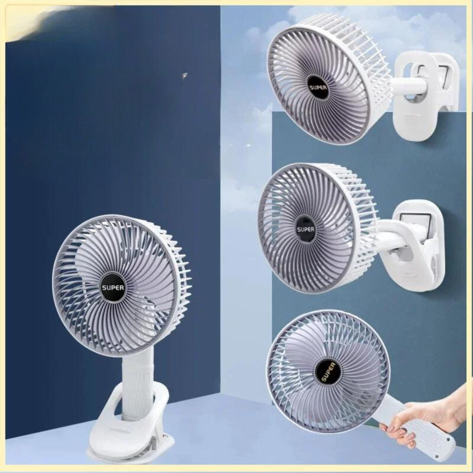 4v1 přenosný ventilátor s nastavitelnými rychlostmi a tichým provozem pro pohodlí