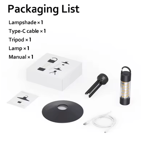 Versatile Camping Light: Rechargeable Lantern for Outdoor Use, Waterproof and Portable
