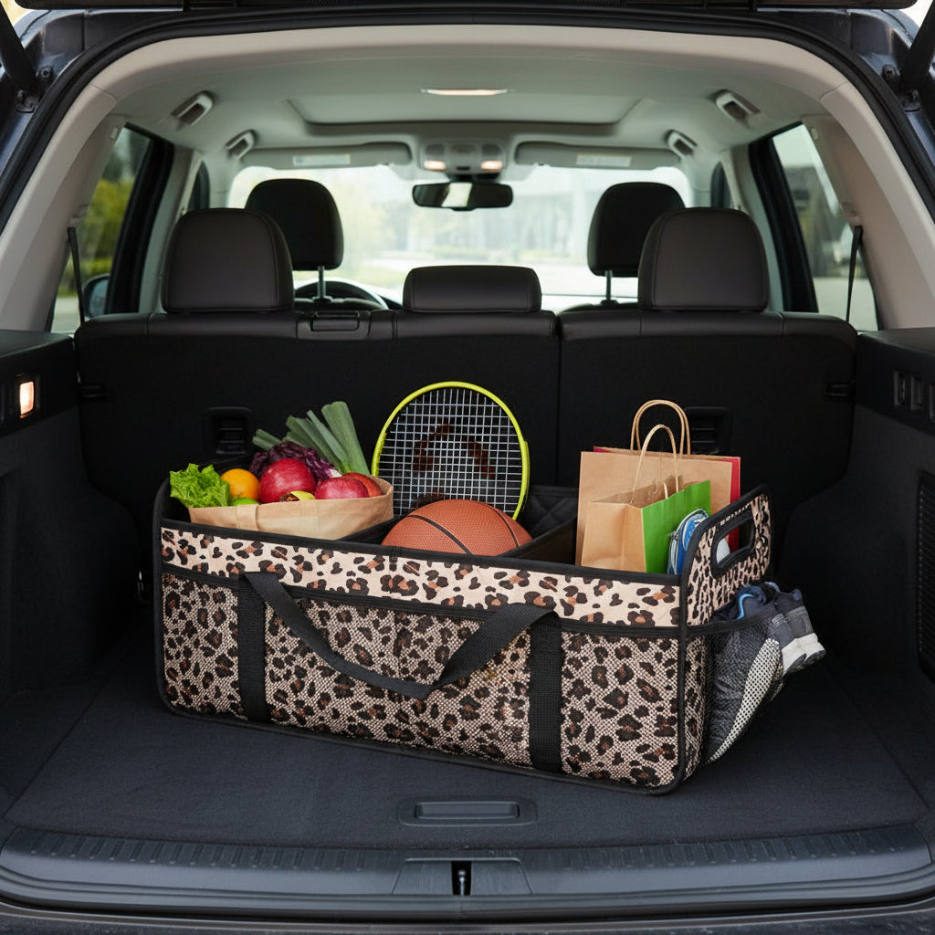 All Purpose Car Trunk Organizer With 50L Foldable Waterproof Storage - Ormexis