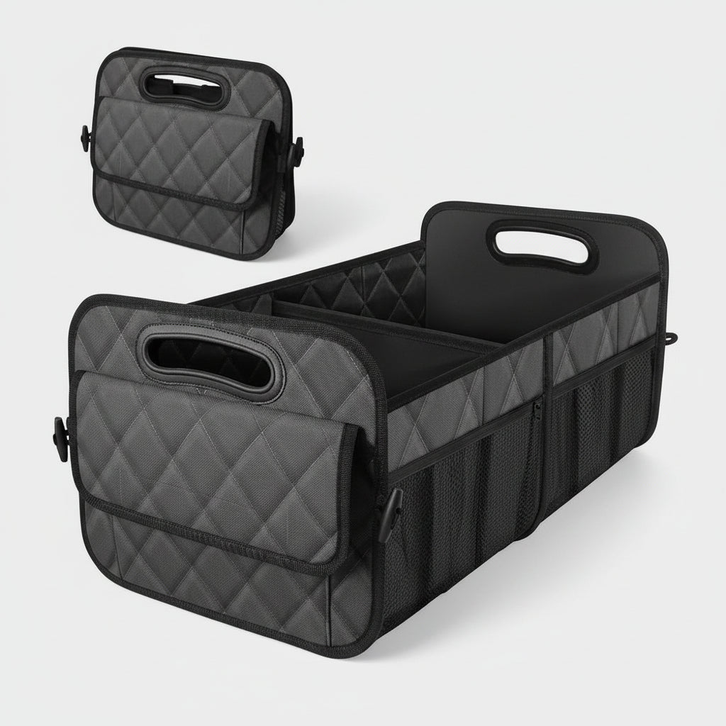 All Purpose Car Trunk Organizer With 50L Foldable Waterproof Storage - Ormexis
