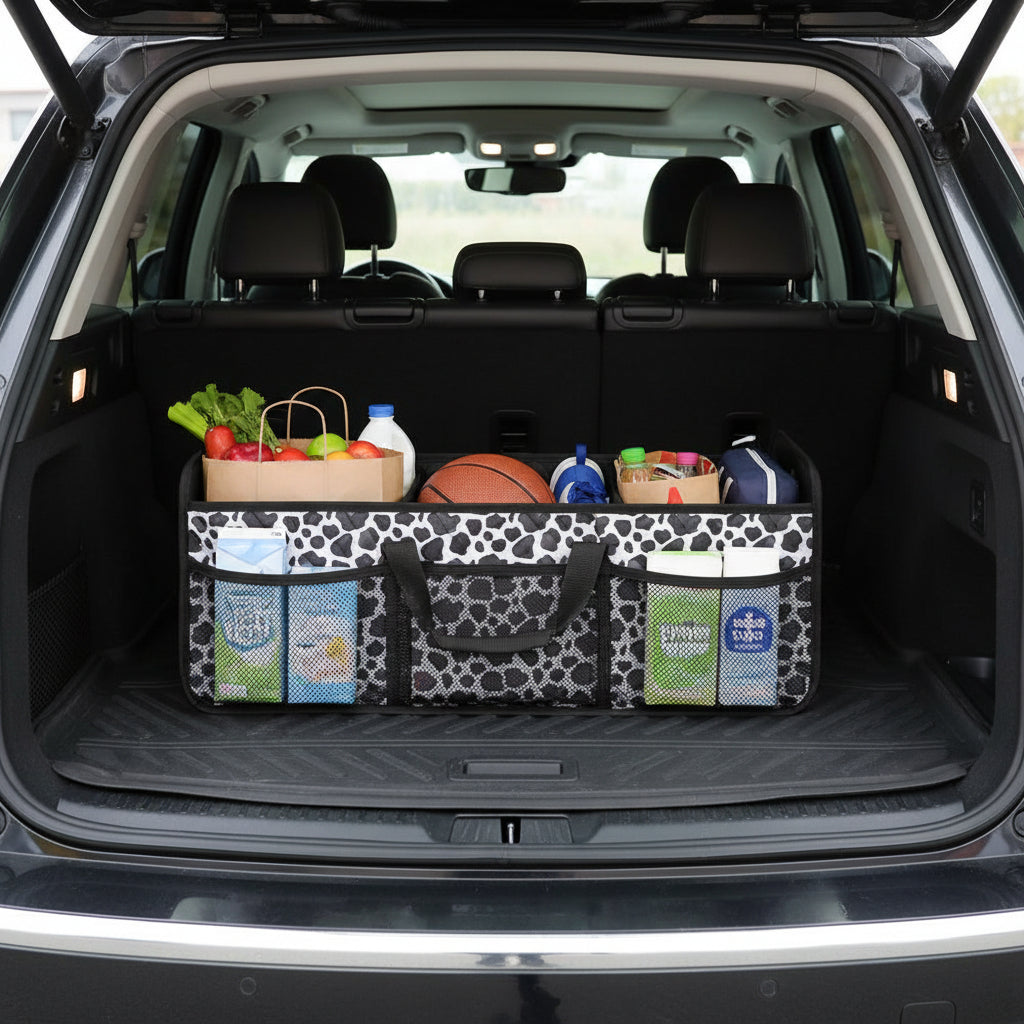 All Purpose Car Trunk Organizer With 50L Foldable Waterproof Storage - Ormexis
