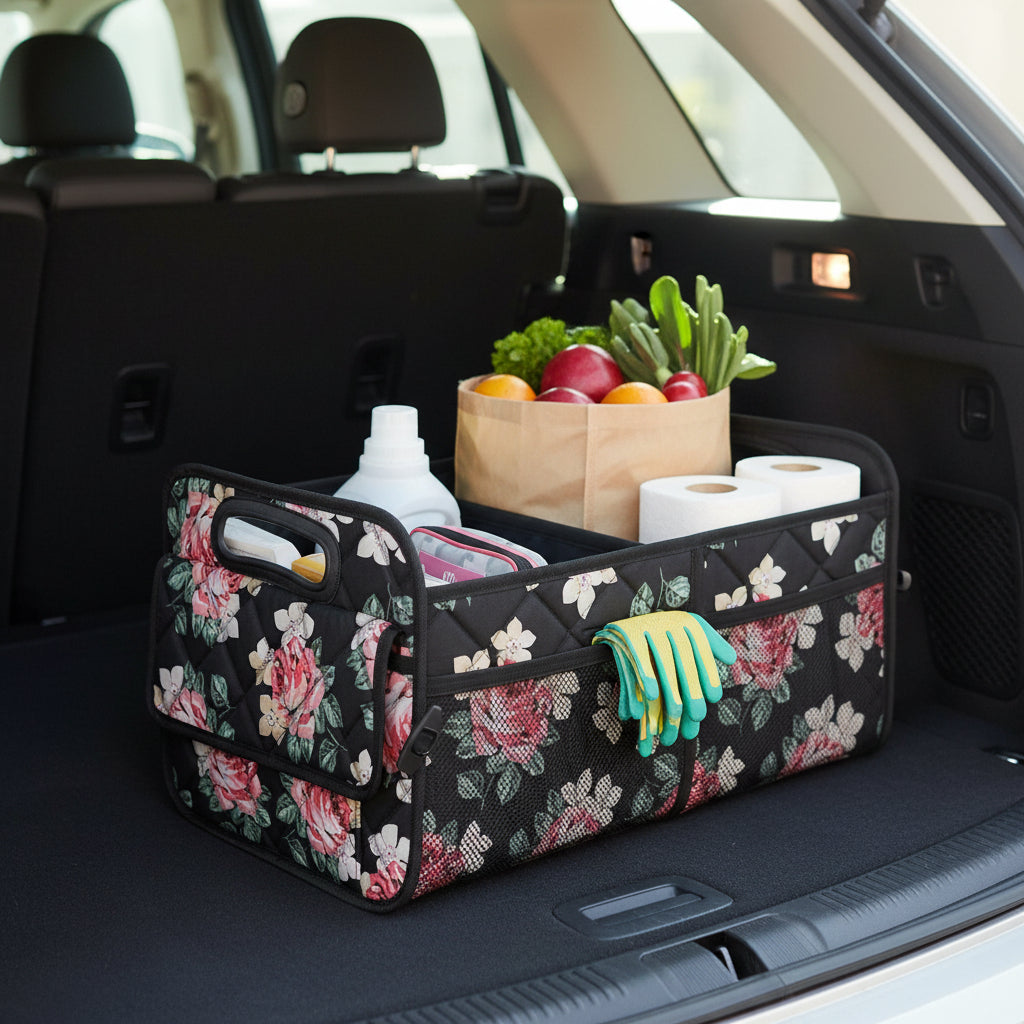 All Purpose Car Trunk Organizer With 50L Foldable Waterproof Storage - Ormexis