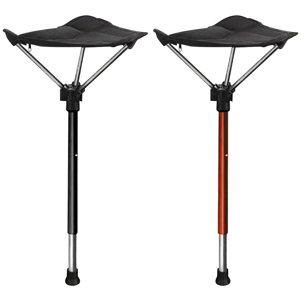 Lightweight Foldable Camping Stool With Height Adjustment For Outdoor Comfort