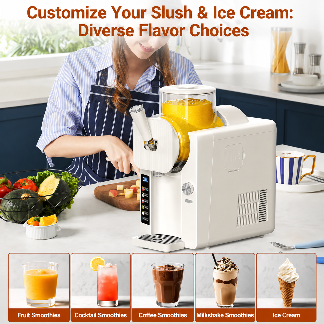 All In One Frozen Dessert Machine For Ice Cream And Slush - Ormexis