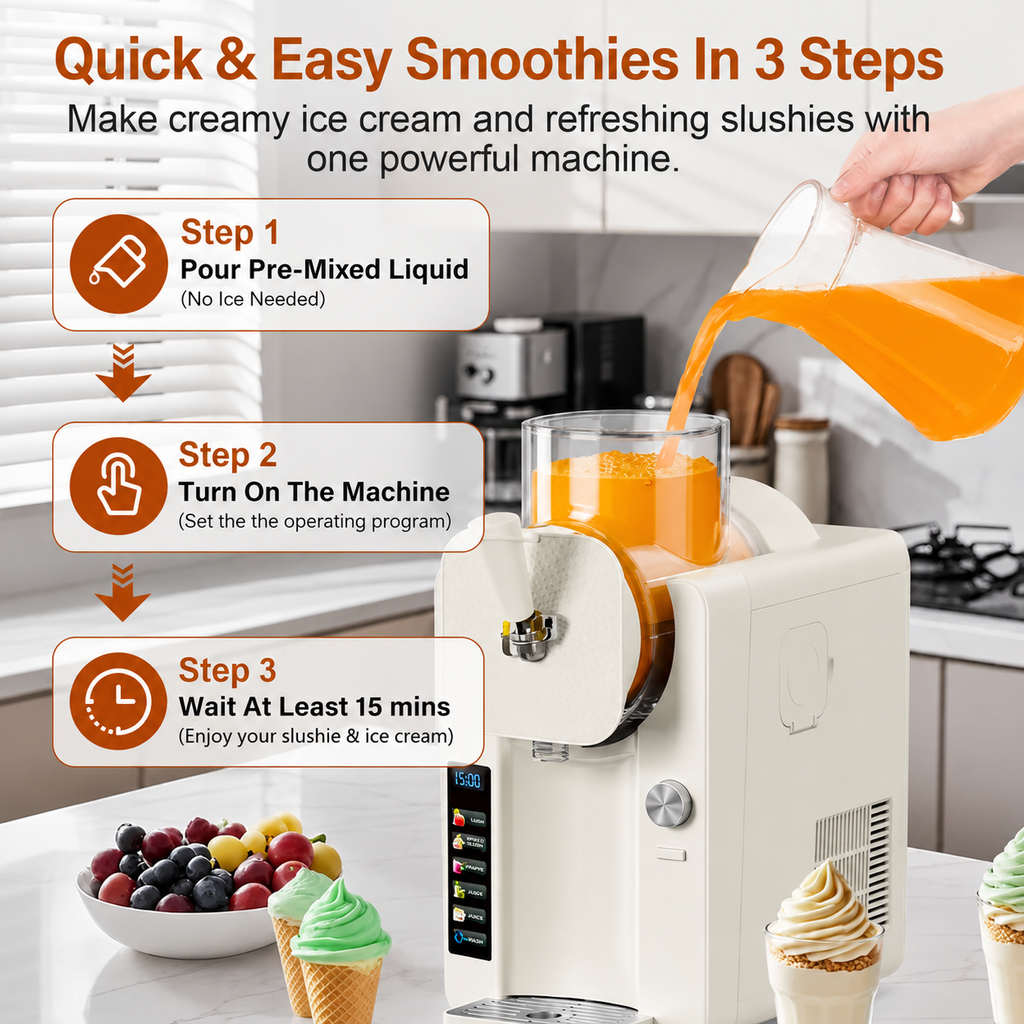 All In One Frozen Dessert Machine For Ice Cream And Slush - Ormexis