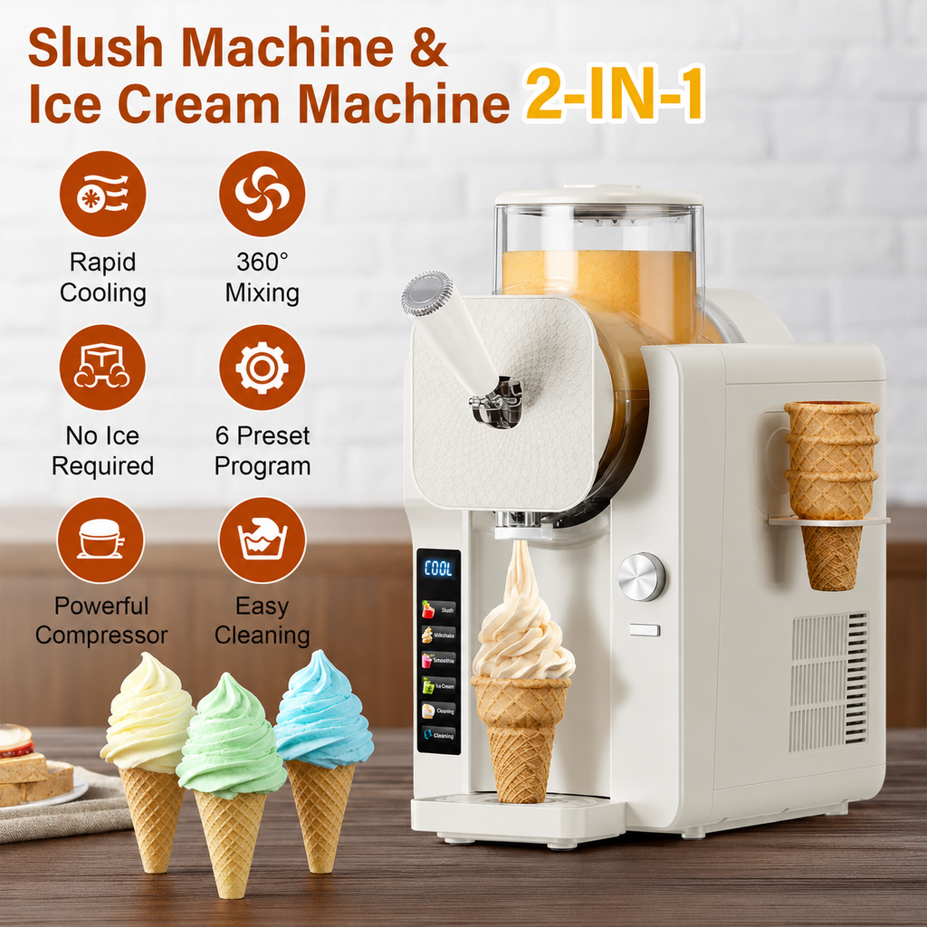 All In One Frozen Dessert Machine For Ice Cream And Slush - Ormexis