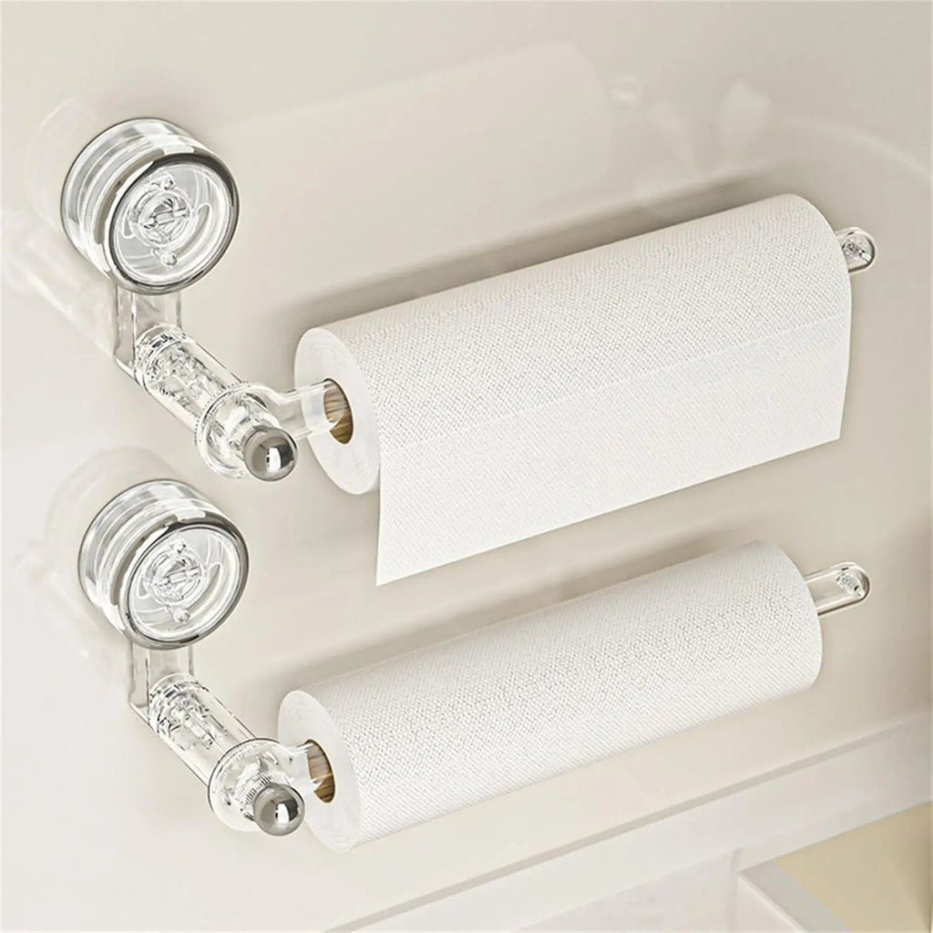 Porte-serviettes de cuisine à ventouse sans perçage avec design rotatif à 180 degrés