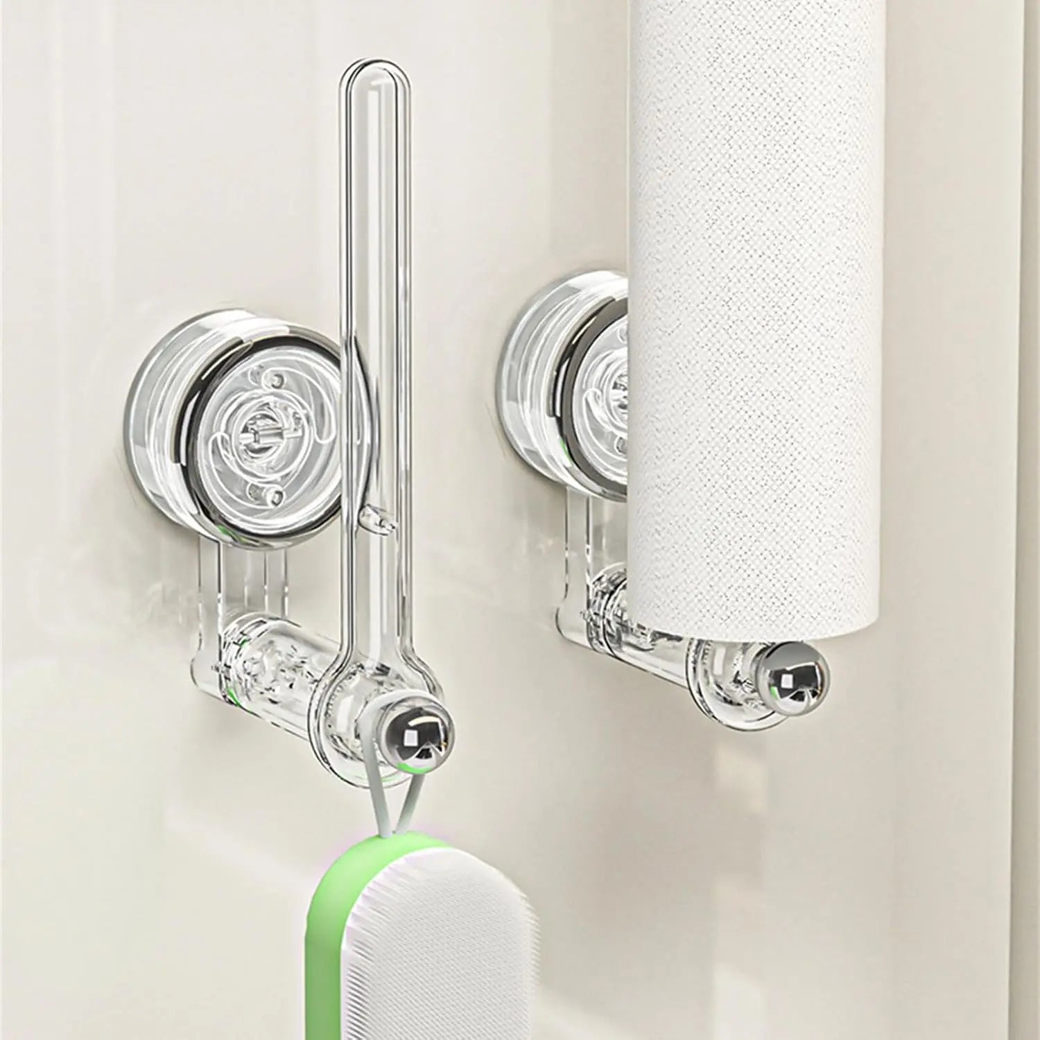 Porte-serviettes de cuisine à ventouse sans perçage avec design rotatif à 180 degrés