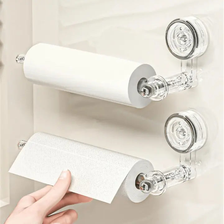 Porte-serviettes de cuisine à ventouse sans perçage avec design rotatif à 180 degrés