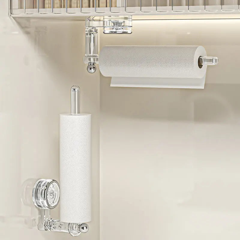 Porte-serviettes de cuisine à ventouse sans perçage avec design rotatif à 180 degrés