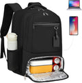 Zaino impermeabile per laptop e pranzo con porta USB per ricarica, ideale per viaggi e lavoro