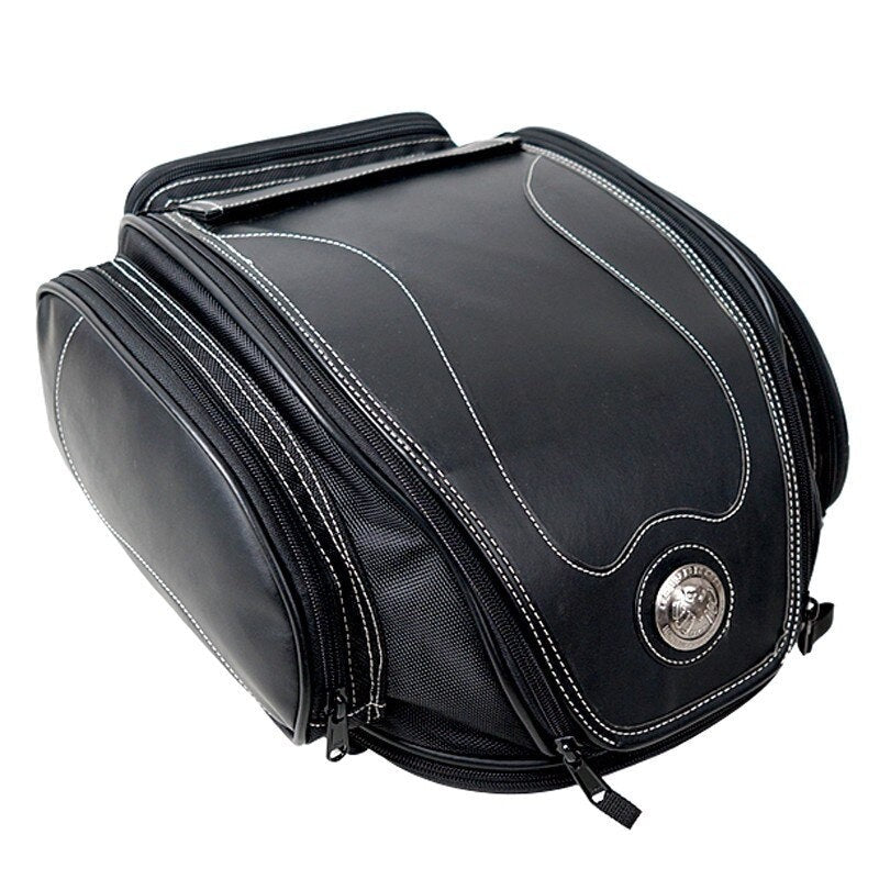 All Weather Tail Bag For Motorcycles With Expandable Storage And Water Resistant - Ormexis