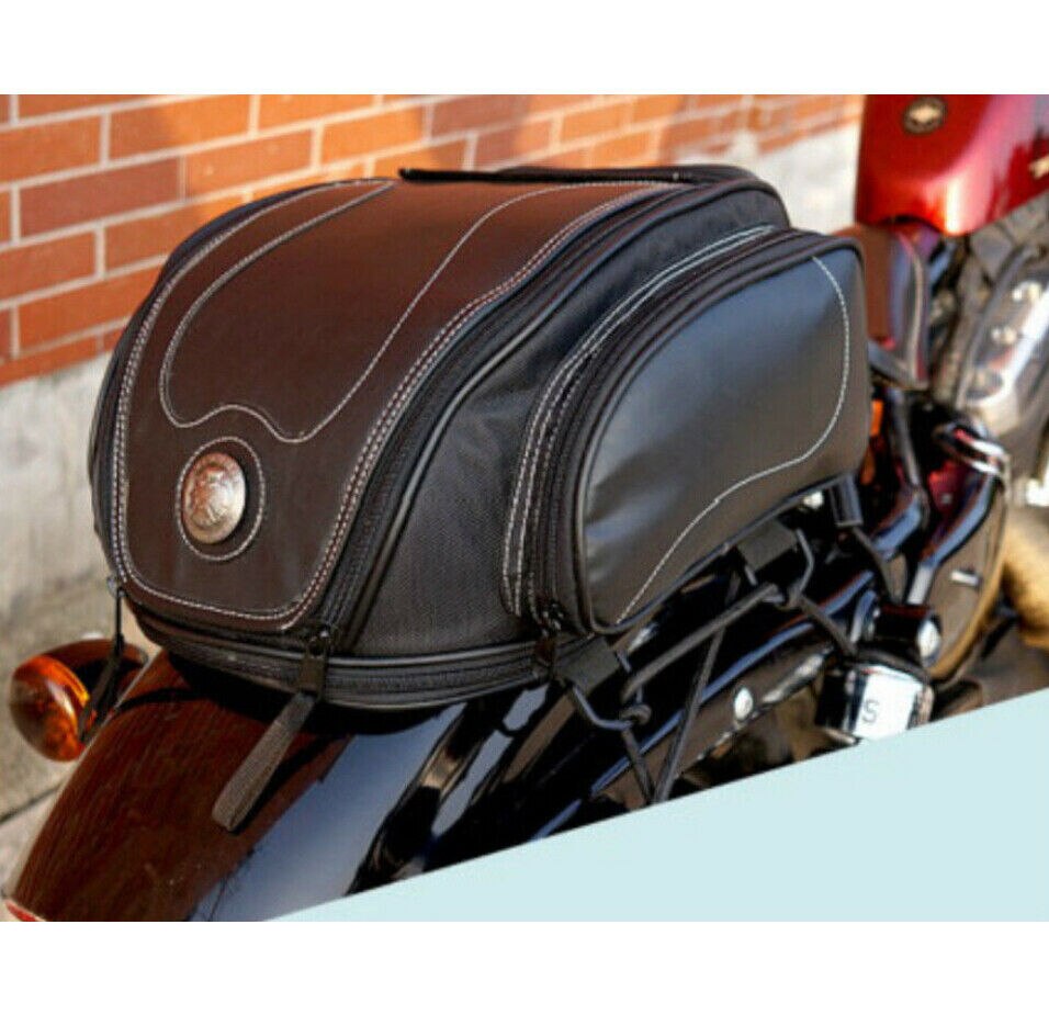 All Weather Tail Bag For Motorcycles With Expandable Storage And Water Resistant - Ormexis