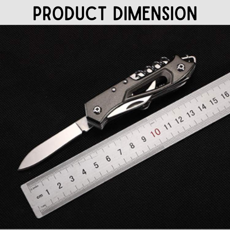 Versatile Swiss Knife Slim Stainless Steel Multi Tool For Outdoor Adventures