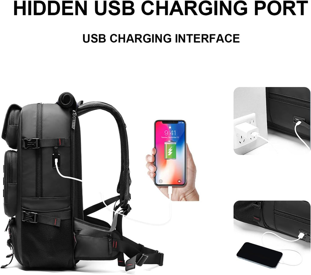 Univerzální cestovní batoh s kapacitou 50 l a USB portem pro nabíjení
