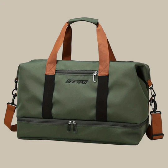 Durable Fabric Travel Duffel With Ample Pockets For Organized Storage