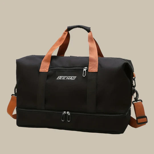 Durable Fabric Travel Duffel With Ample Pockets For Organized Storage