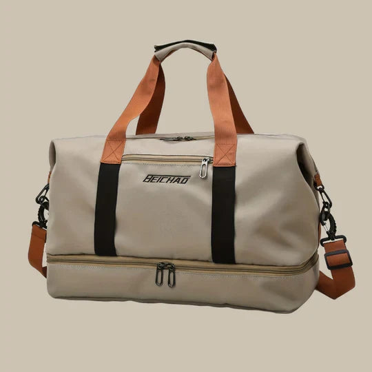 Durable Fabric Travel Duffel With Ample Pockets For Organized Storage