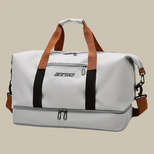 Durable Fabric Travel Duffel With Ample Pockets For Organized Storage