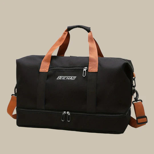 Durable Fabric Travel Duffel With Ample Pockets For Organized Storage