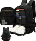 All Purpose Laptop Backpack For Travel With 60L Capacity And USB Port And Shoe Compartment - Ormexis