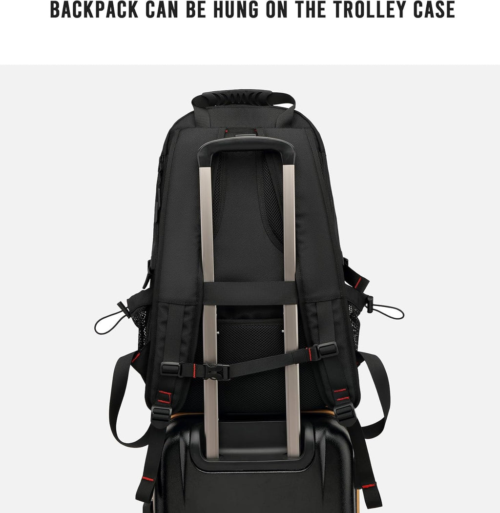 All Purpose Laptop Backpack For Travel With 60L Capacity And USB Port And Shoe Compartment - Ormexis