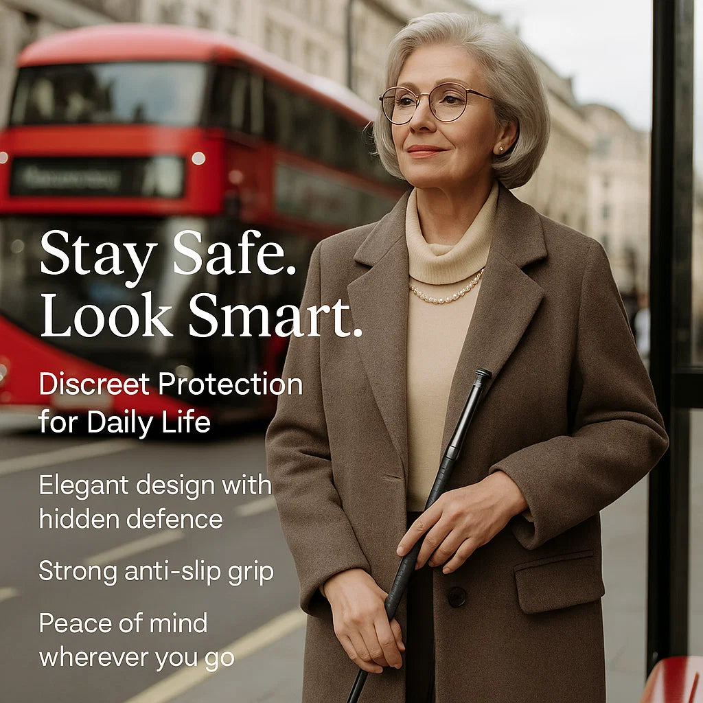 Sokoldalú, kihúzható sétabot csúszásmentes fogantyúval a stabil támaszért