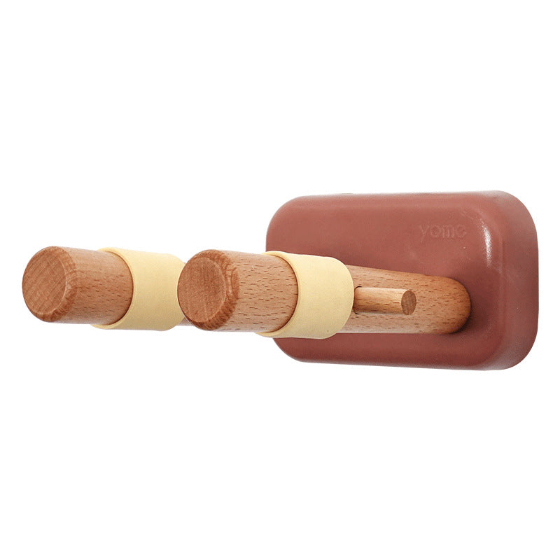 Support mural pour guitare avec crochets réglables pour un rangement flexible