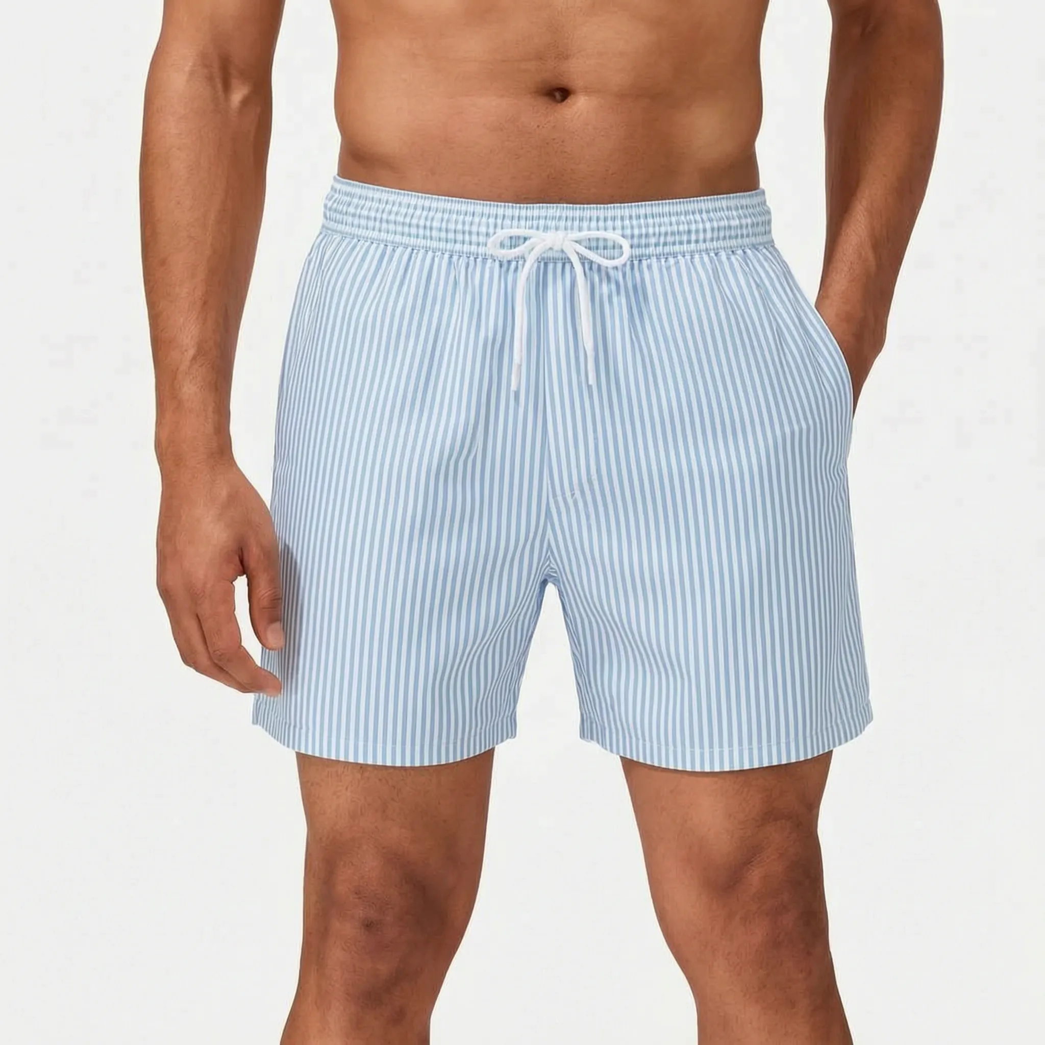 Stribede sommerbadeshorts - Afslapning ved poolen - Ormexis