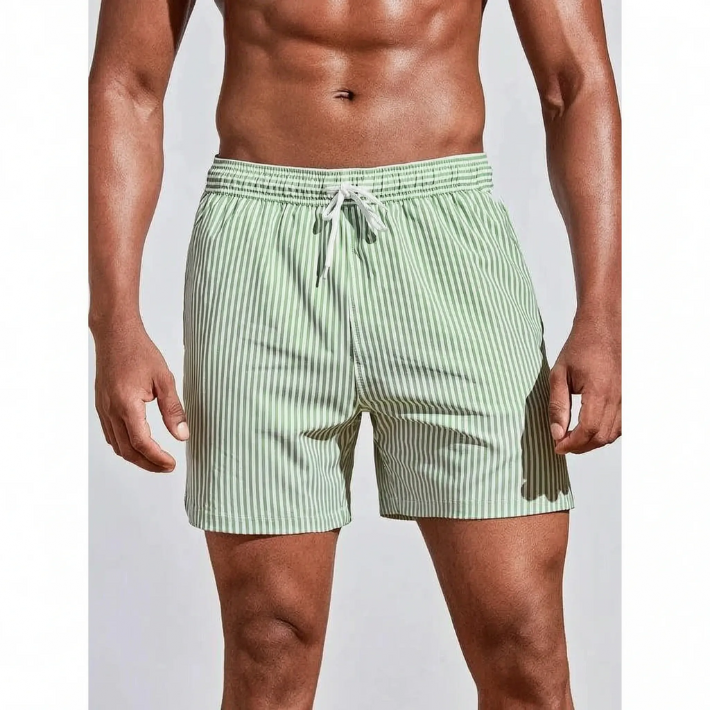 Stribede sommerbadeshorts - Afslapning ved poolen - Ormexis