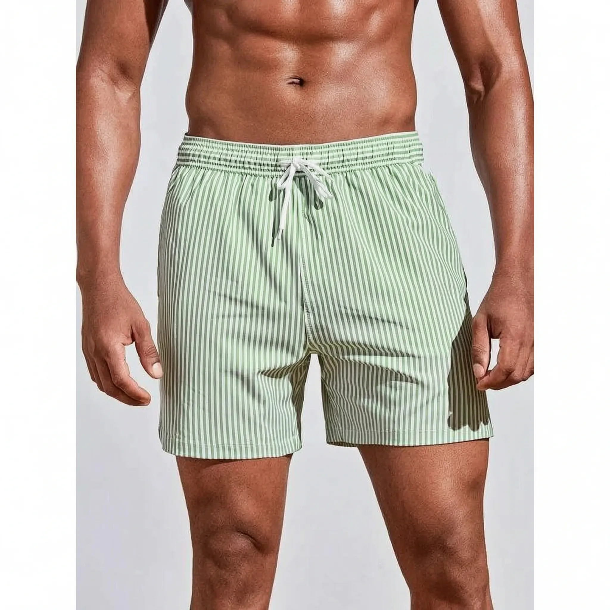 Stribede sommerbadeshorts - Afslapning ved poolen - Ormexis